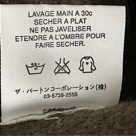 Burton Wool Blend Brown Raglan Sweater Warm Winter Knit Outdoor Pullover M Layer - Picture 8 of 8